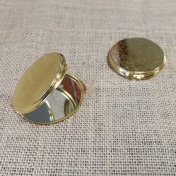 Зеркальце карманное складное круглое "золото"