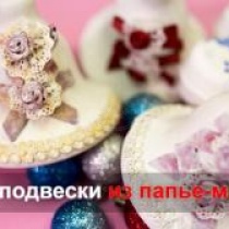 Колокольчики/Декор подвески из папье-маше Колокольчики/Декор подвески из папье-маше
