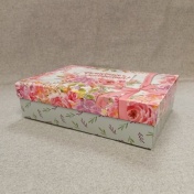 Коробка подарочная сборная "Цветы", 21x15x7 см