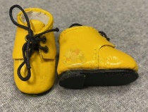 Ботинки 4 см ручная работа желтые