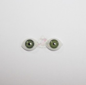 Глазки для кукол №8, зеленые, "рыбки", пара