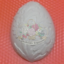 Пластиковая формочка для мыла БП Яйцо с вышивкой