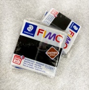 Полимерная глина FIMO Leather-effect 57 г чёрный